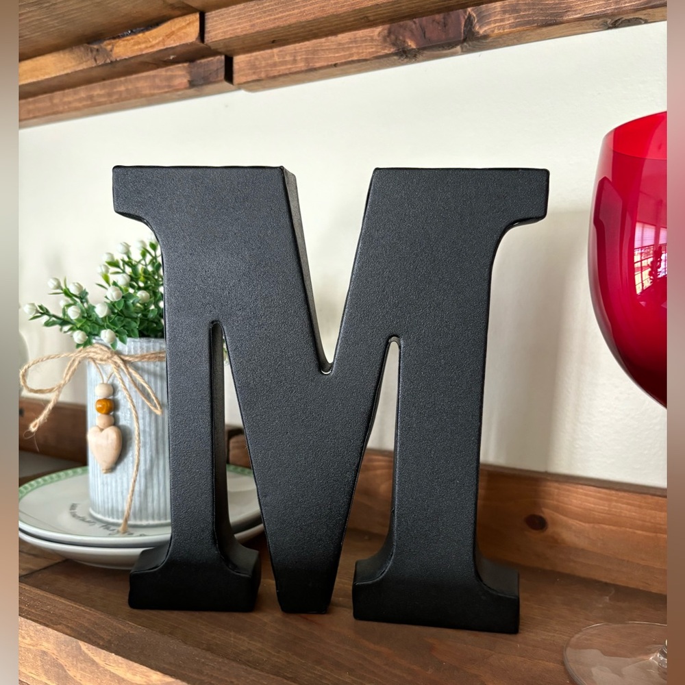 METAL LETTER M HOME DECOR